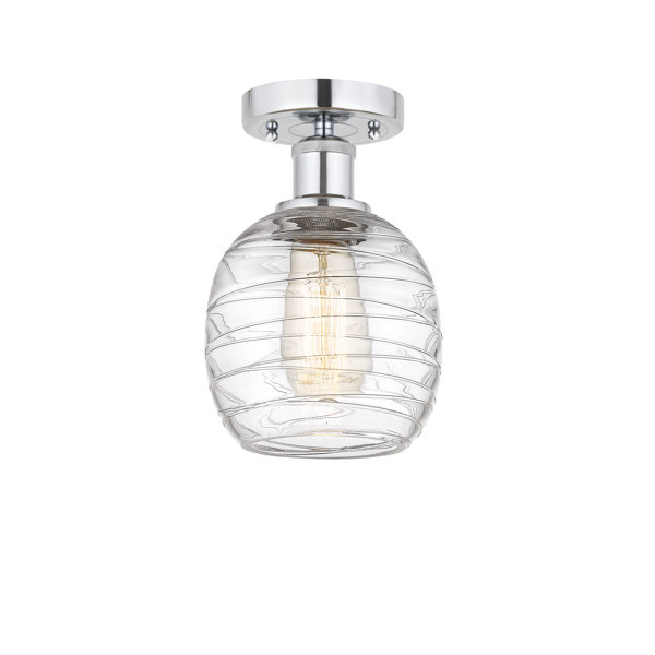 Breakwater Bay Carlucci Glass Semi Flush Mount Wayfair